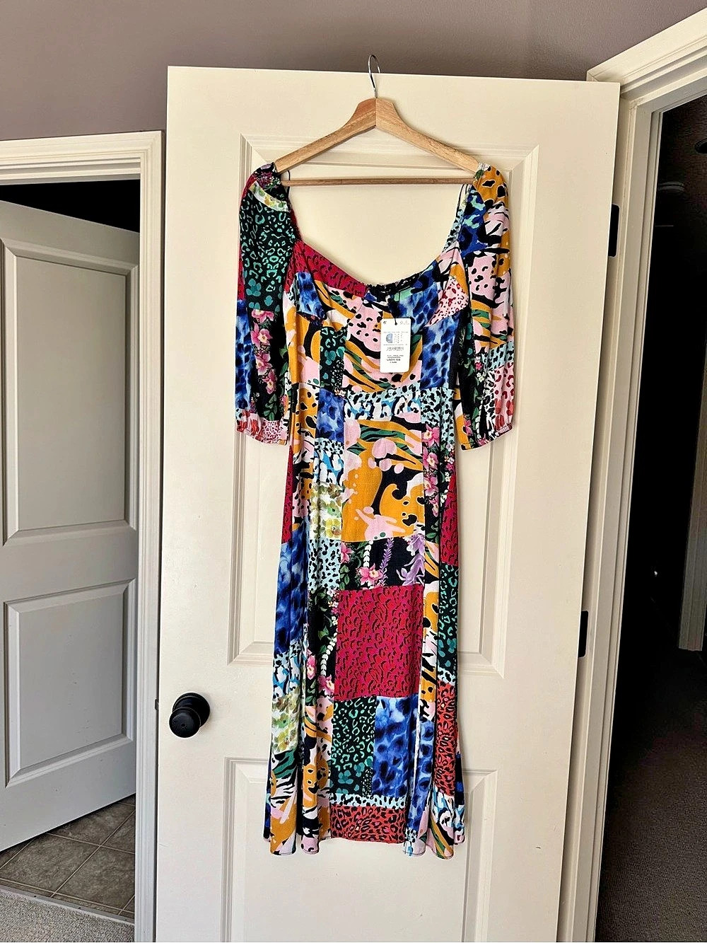 NWT Desigual Consetina Dress Women'Small Maxi Dress Multicolor Size Small